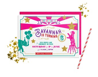 Circus Birthday Party Invitation