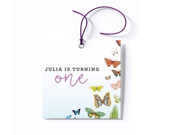 Personalized Butterfly Favor Tag/Stickers