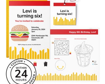 Burger & Fries Birthday Party Bundle