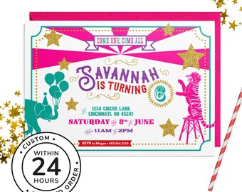 Circus Birthday Party Invitation