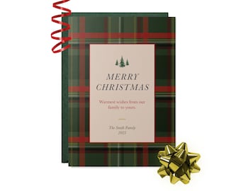 Classic Plaid Christmas Card