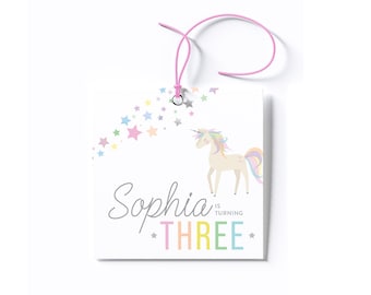 Personalized Magical Unicorn Favor Tag/Stickers