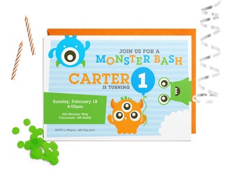 Monster Birthday Party Invitation