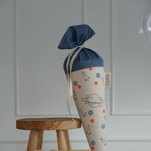 School cone, school cone cover, candy cone, school cone boy, daycare cone, fabric school cone, school cone rocket, school enrollment