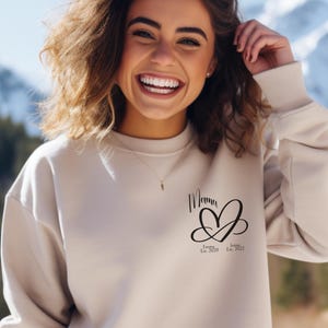 Mama sweatshirt, birthday gift, mom gifts, sweater with name, personalized sweatshirt, birth gift, mom sweater, Mother&#39;s Day