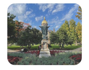 Notre Dame Campus View  Mouse Pad , Desk Accessory, Gift for Students, Office Decor, Personalized Mousepad for Home