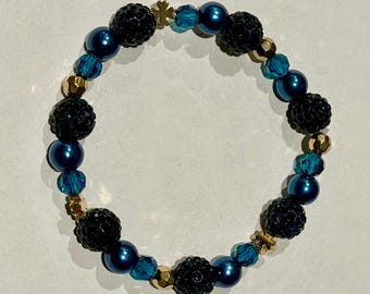 Handmade Midnight Ocean Irish Friendship Bracelet
