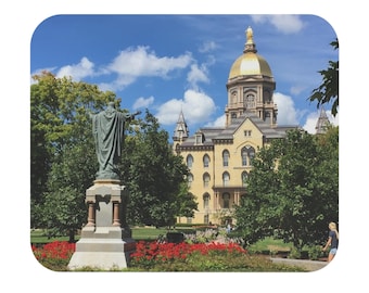 Notre Dame Mouse Pad | Scenic Landscape Desk Accessory, Office Gift, College Memorabilia, Home Office Decor