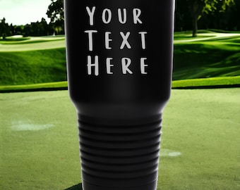 Personalized 30 oz Stainless Steel Tumbler: Laser Engraved Travel Mug