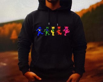 Grateful Dead Hoodie - 2 Sided -grateful Dead Sweatshirt - Only 