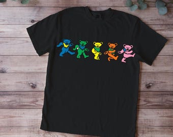 Grateful Dead Iconic Dancing Bears Tshirt, Unisex Tee , Deadhead Shirt, Gift for Her/Him, Dead and Company