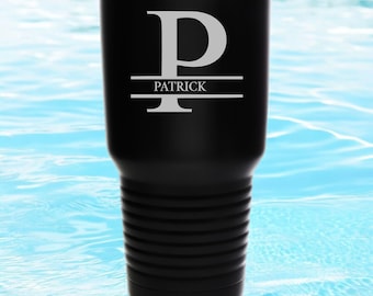 Personalized 30 oz Stainless Steel Tumbler: Laser Engraved Travel Mug