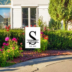 Personalized Garden Flag, Custom Garden Flag, Outdoor Yard Flags, Outdoor Decor, Wedding Gifts for Couple, New Home Gifts, First Home Gift