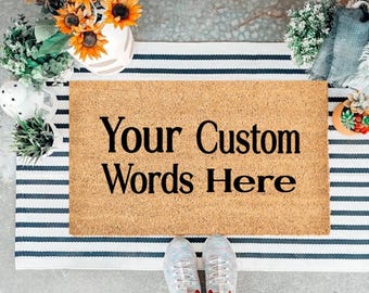 Personalized Doormat-Custom Door Mat-Customized Doormat-Personalized Gift-Custom Gift-Housewarming Gift-Birthday Gift-Welcome Door Mat