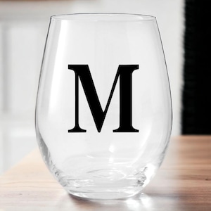 Personalized Wine Glass: Custom Name, Bridal Party Favor