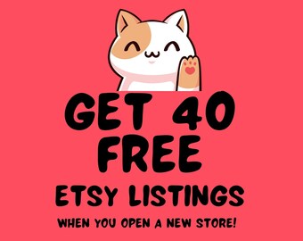 No Purchase Required Etsy Free Listings 40 Product Free 40 Listing Credit Get Free Listing Link To Open Etsy Store https://etsy.me/4bYaw3U