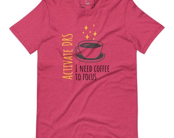 Formula One Shirt, Coffee Addict, Activate DRS Unisex  Soft Casual F1 tshirt