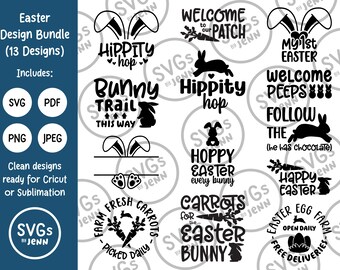 Easter SVG Bundle, Happy Easter SVG, Easter Bunny SVG, Easter Shirts, Easter for Kids, Easter Mugs, Cut File for Cricut or Sublimation