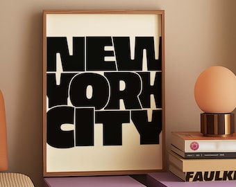 New York Wall Decor | Black and White Art | NYC Print