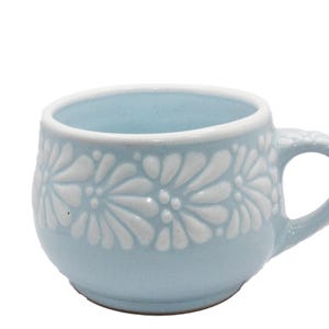 Talavera Coffee Cup Hand Painted 10 oz - Taza Chocolatera de Talavera