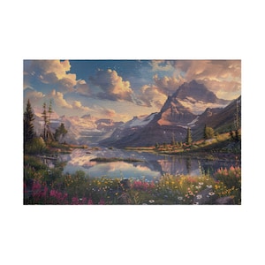 Montana - Glacier National Park Puzzle (1014, 520, 252 Piece ), Beautiful Landscape, Nature, Unique Jigsaw, Family, Adults