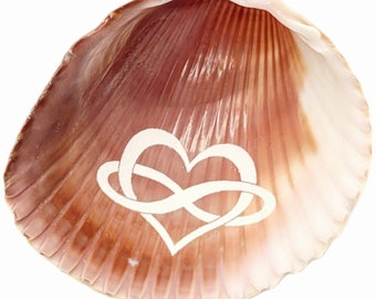 Heart Infinity | Love Forever | Cockle Shell | Ornament