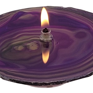Unique Gift Idea Purple Agate Oil Lamp, perfect gift for relaxation and stress relief
