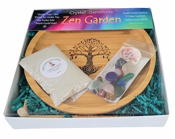 Tree of Life Gemstone Zen Garden Kit – Chakra Healing Meditation