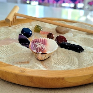 Om Zen Garden Gemstone Crystal Zen Garden Japanese Zen Garden  Desk Zen Garden  Mini Zen Garden  Zen Garden Kit