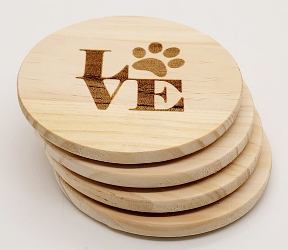 Coaster - Corgi - SET OF 2 - Leather or Stitched Cork Coaster - Corgi - SET OF 2 - Leather or Stitched Cork
