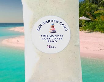 White Quartz Sugar Sand, Zen Garden, Incense Burning (48oz)