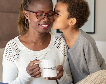 Homeschool Mom Mug, Homeschool Mom Heart Gifts, Mother's Day Gift for Homeschool Mom, Homeschool Mom Coffee Mug, Gift for Homeschool Teacher
