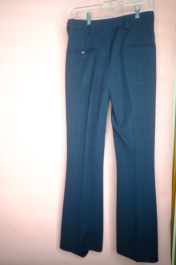 vintage 1970s mens fitted business suit SMALL 34R - image 4