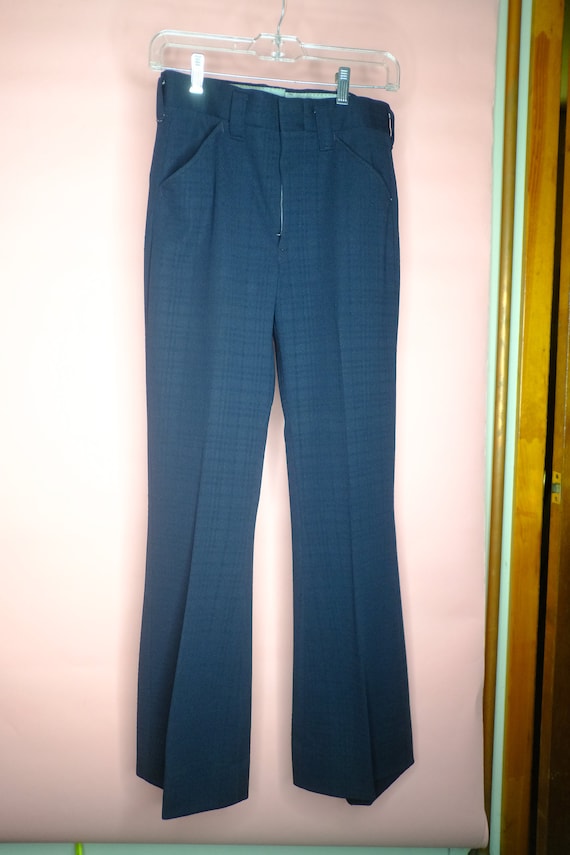 vintage 1970s mens fitted business suit SMALL 34R - image 3