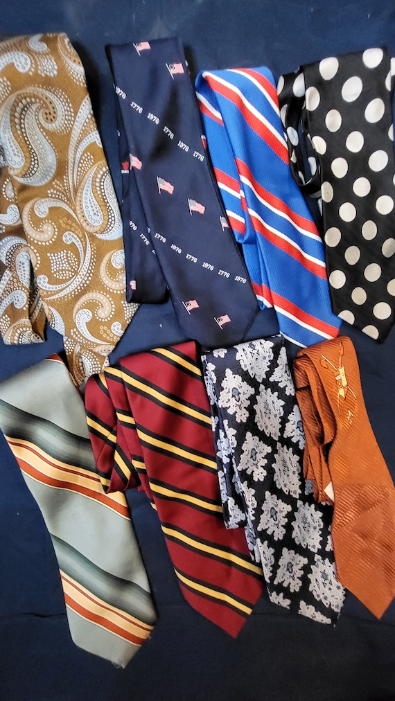 Collection of 1970s neckties (and one 1960s tie)