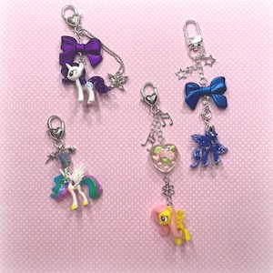 mlp G4 Anhänger/ Accessoires für Taschen, Geldbeutel etc. ! süße Pony Schlüsselanhänger Geschenke für Pony-Fans Freundschaft ist magische Schlüsselanhänger kawaii Geschenke