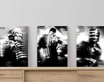 Isaac Clarke Dead Space Poster Set, Grunge Scan Art (Digital Download)