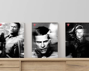 Wolfenstein Poster Set: Blazkowicz Grunge Gaming Art (Digital Download)