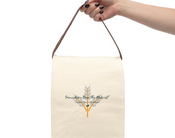 Somewhere Over The Midwest Canvas Lunch Bag With Strap