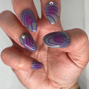 Aandrukbare auragelnagels