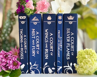 Full Rebound ACOTAR Series | 5 Book Set | Special Edition Court of Thorns and Roses by Sarah J Maas , Handmade, custom rebind, limited run