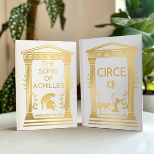 Song of Achilles and Circe Rebound Books | Special Editions Madeline Miller, Handmade, rebind gold and white covers, limited run