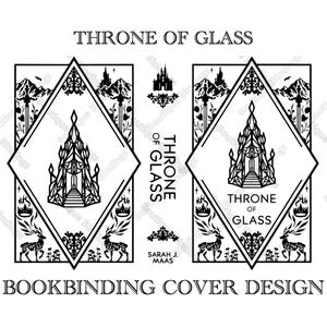 Throne of Glass Bookbinding Cover Design Template (SVG Files)