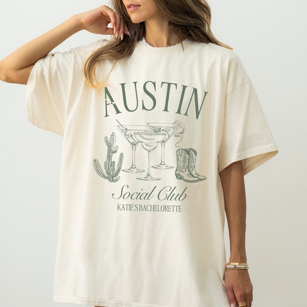 Personalized Austin Bachelorette Shirt, Custom Location Bachelorette, Austin Bridal Party, Girls Club Trip, Desert Bach, Southern Girls Trip