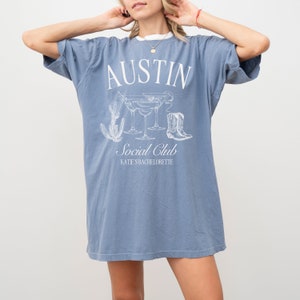 Personalized Austin Bachelorette Shirt, Custom Location Bachelorette, Austin Bridal Party, Girls Club Trip, Desert Bach, Southern Girls Trip image 5