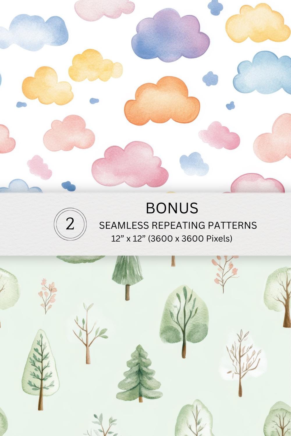 Cute Magical Fairytale Watercolor Clipart Bundle, Storybook Birthday ...