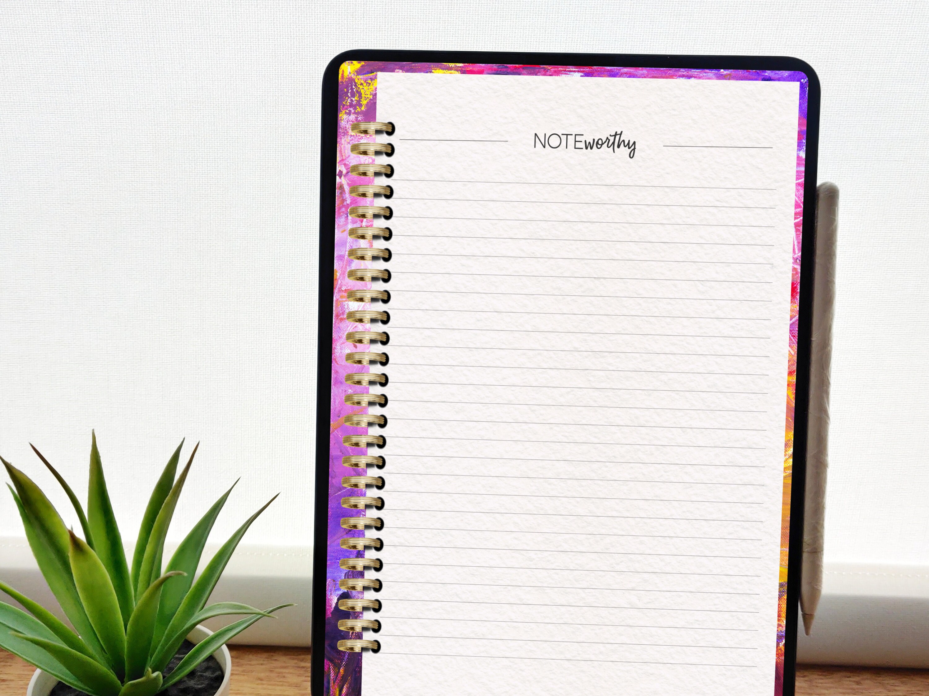 Elegant Gold Digital Binder Rings to Customise Your Digital Planners ...