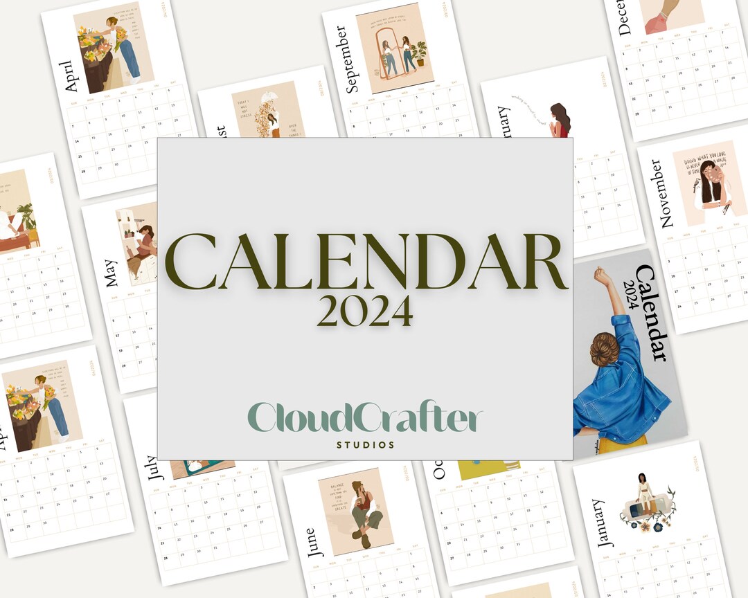 Interactive and Customizable 2024 Digital Calendar for iPad Yearly