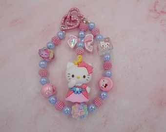 Handmade HelloKitty Phone Charms Bracelet/Keychain