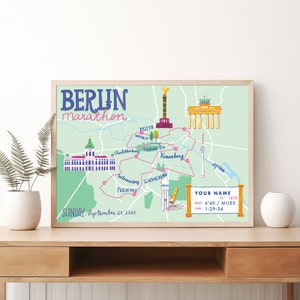 Berlin | Personalisierte Landkarte von Marathon